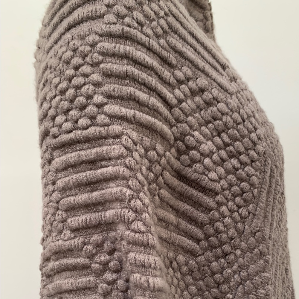 Knit Light Gray Pullover Poncho - image 2